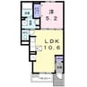 ロックフィールドⅣ 1LDKの間取り