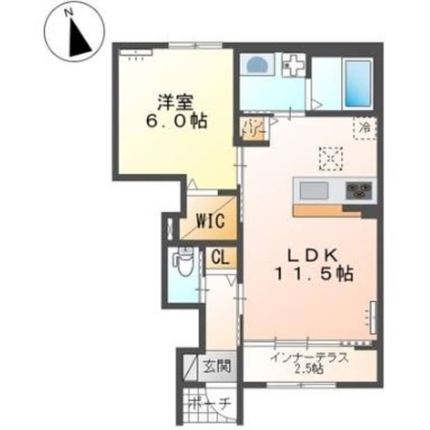 間取図 セレストガーデン新涯