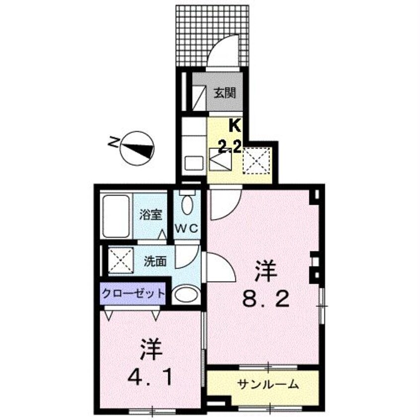 間取図 クラール・Y