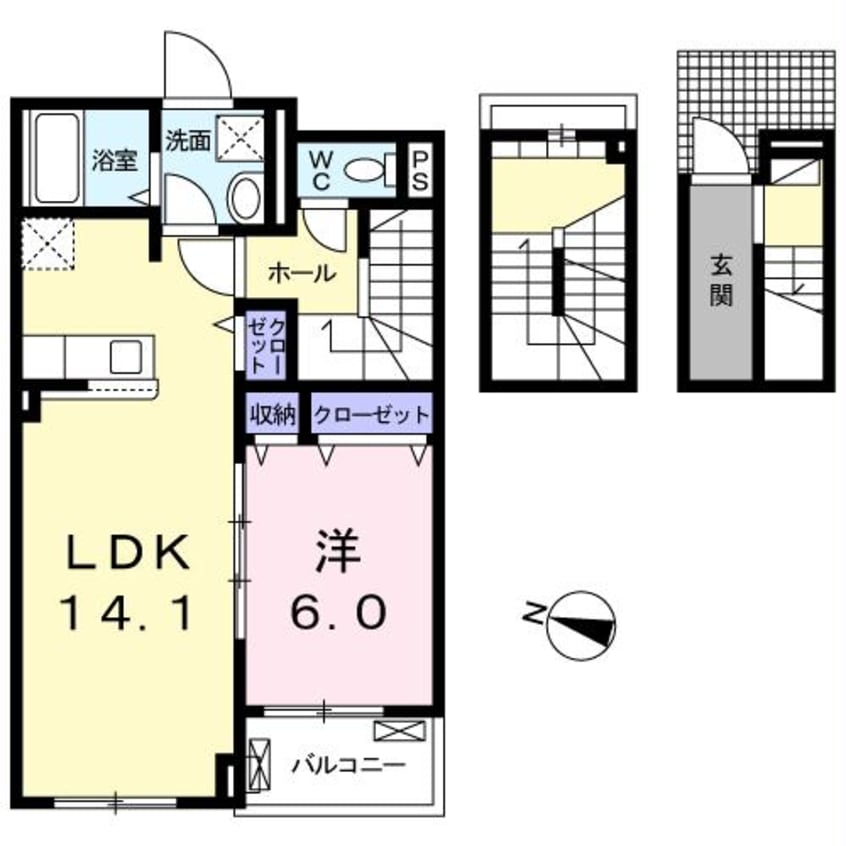 間取図 クラール・Y