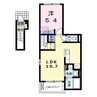ライトスプリングB 1LDKの間取り