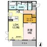 ドリーム　Ａ棟 1LDKの間取り