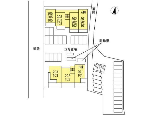 配置図 ドリーム　Ａ棟