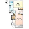 アミティエ 1LDKの間取り