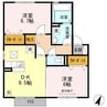 ヴィラ　ナカミチ 2DKの間取り