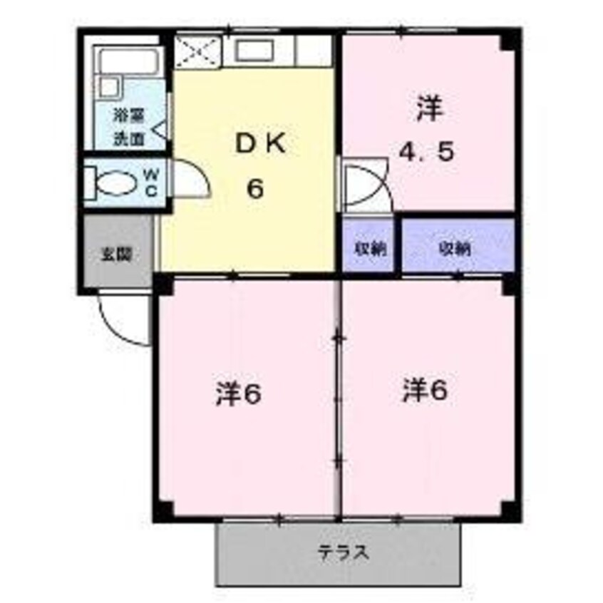 間取図 シティハイツエレガントＡ