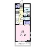 リベラシオンⅢ　Ｂ 1Kの間取り