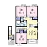 シュトラール　Ｂ 3LDKの間取り