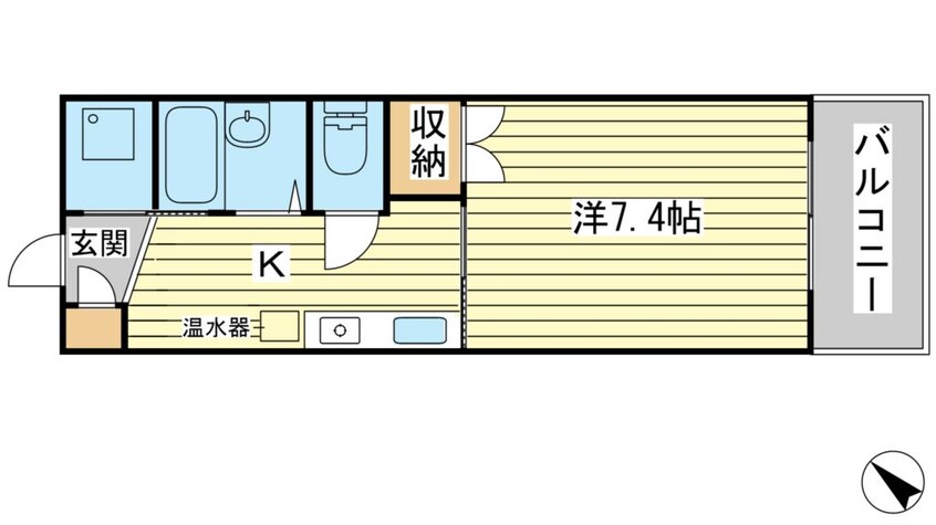 間取図 赤穂線（兵庫県内）/播州赤穂駅 徒歩10分 4階 築26年