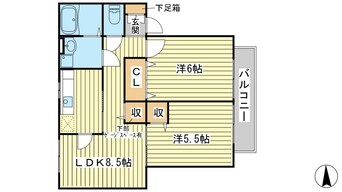 間取図 ソレジオ片浜