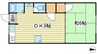 メゾン大町 1DKの間取り