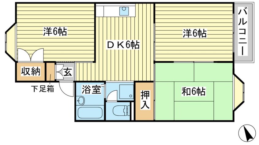 間取図 メモワール小舟