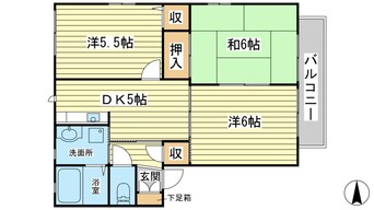 間取図 ディアス坂越