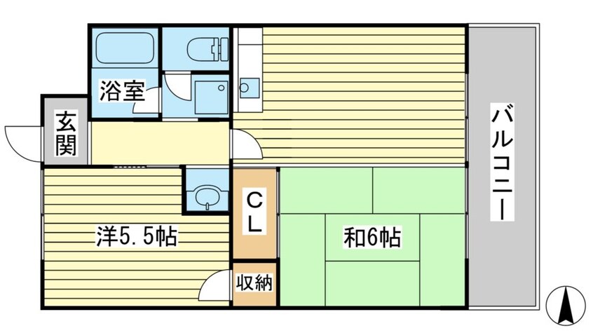 間取図 エコーハイツ