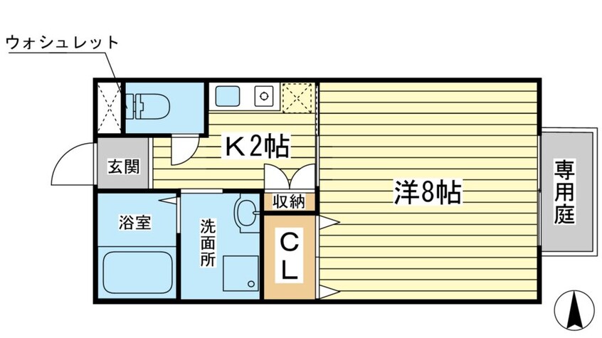 間取図 クローバーハイツ城西