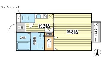 間取図 クローバーハイツ城西