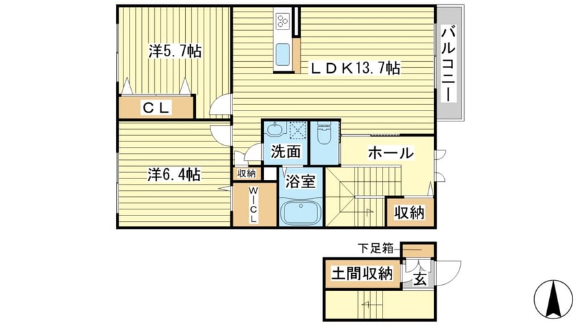 間取図 Ｖｉｌｌａ　Ｐａｐａ‘ｓ