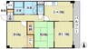 プレステージ赤穂南 3DKの間取り