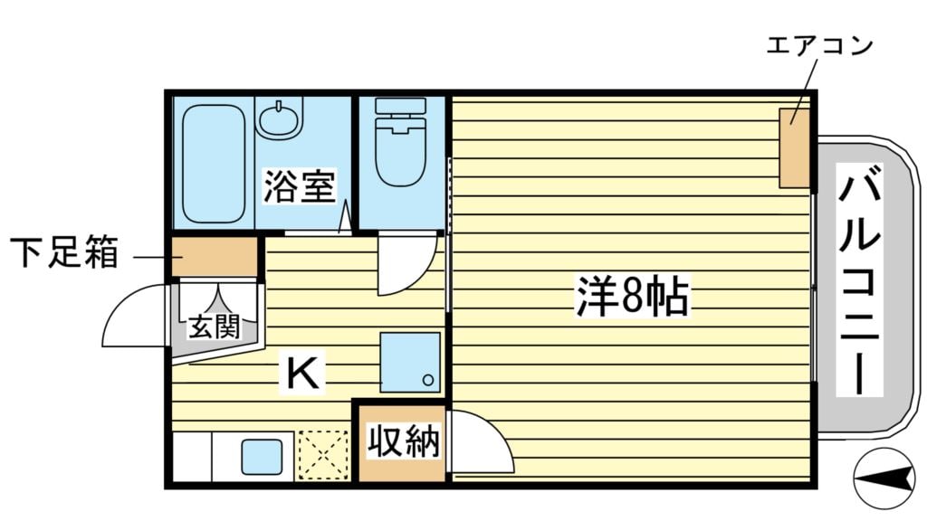 間取り図 ルネ・ラリック　B棟