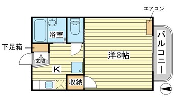 間取図 ルネ・ラリック　B棟