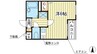 ラ・セーヌマンション 1Rの間取り