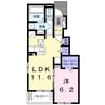 ル・グラン赤穂I 1LDKの間取り
