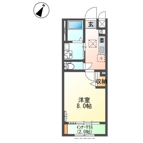 間取り図 ヴィラージュ中洲
