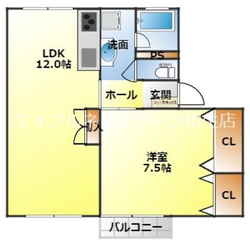 間取図 クレール山手