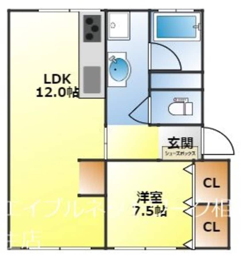 間取図 クレール山手