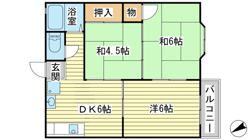 間取図 サウスコート赤坂B