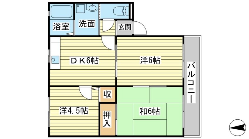 間取図 エスポワール Ａ棟