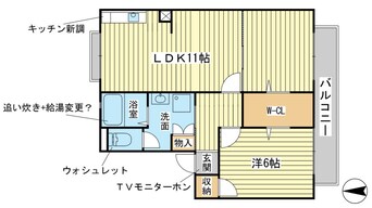 間取図 パレコスモス B棟