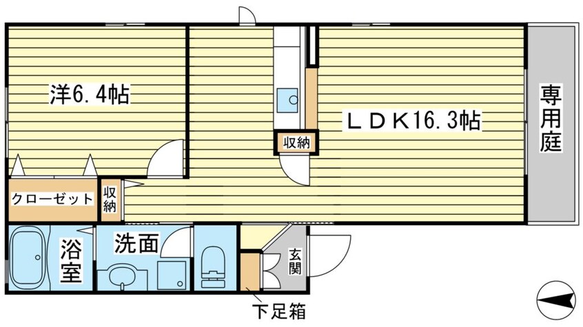 間取図 フレーズ上の山