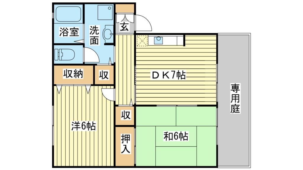間取り図 フローラルハイツ