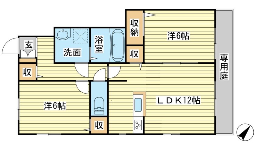 間取図 ベルビュウ