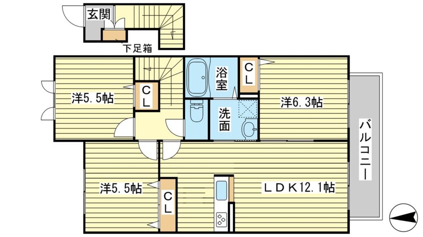 間取図 ブールドーグ　フランセ