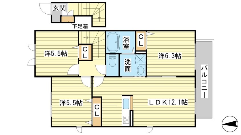 間取図 ブールドーグ　フランセ