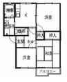 コーポ向陽台 A棟 3Kの間取り