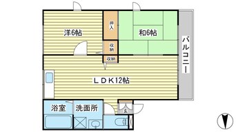 間取図 ベルコスモス A棟