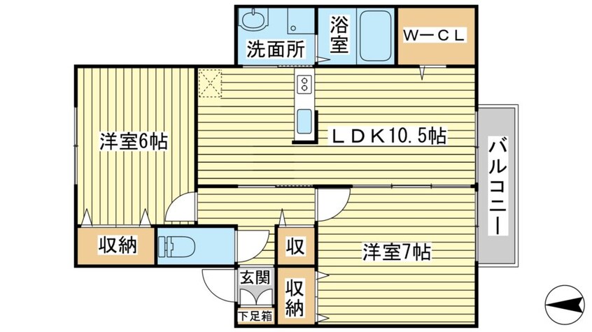 間取図 グランドゥールニシキ