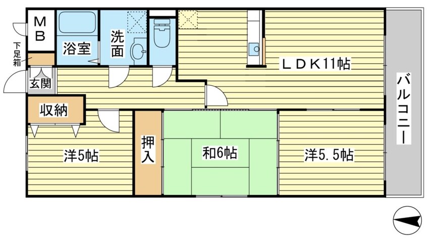 間取図 セントラヴィーヌ山手