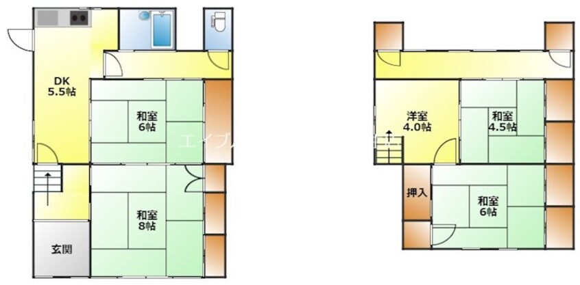 間取図 相生町H貸家