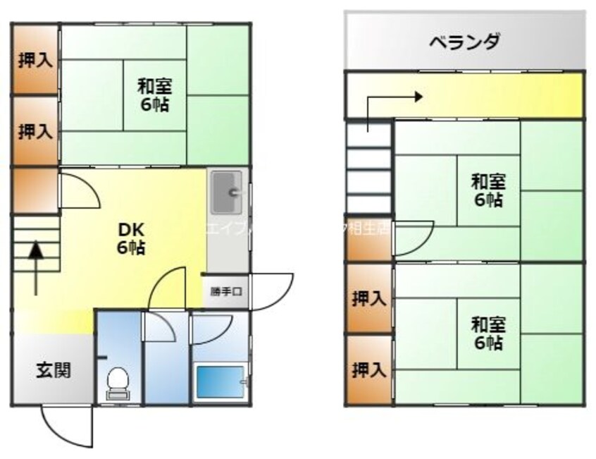 間取図 山手メゾネット