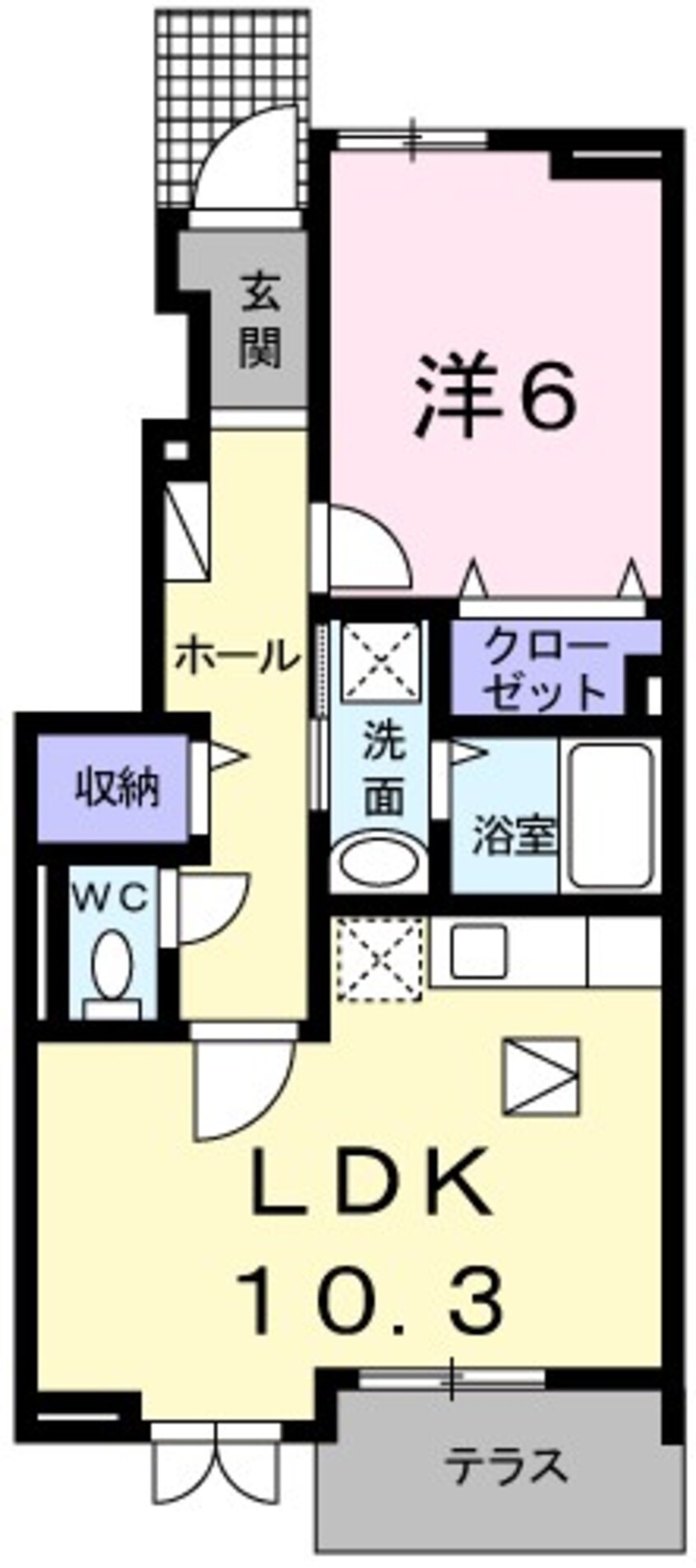 間取図 サンリット・ベルＤ