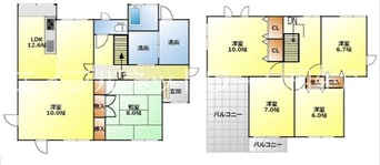 間取図 揖保川町M借家