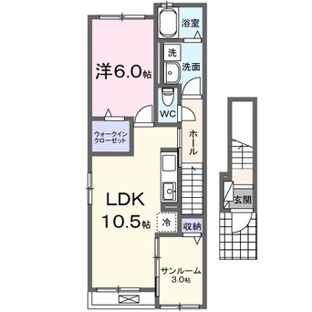 間取図 オイコス　オニロ　相生Ｅ