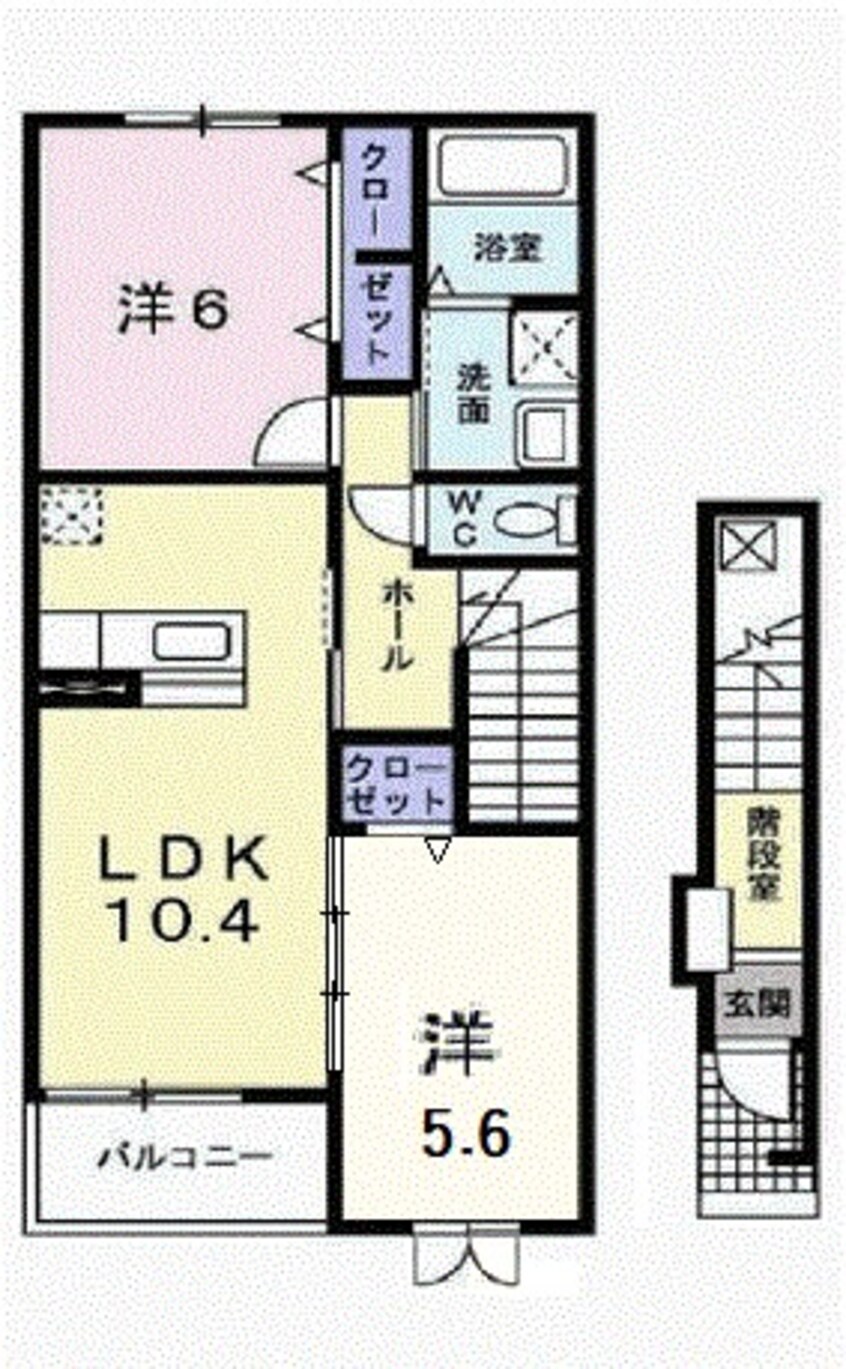 間取図 サンリットベルＢ