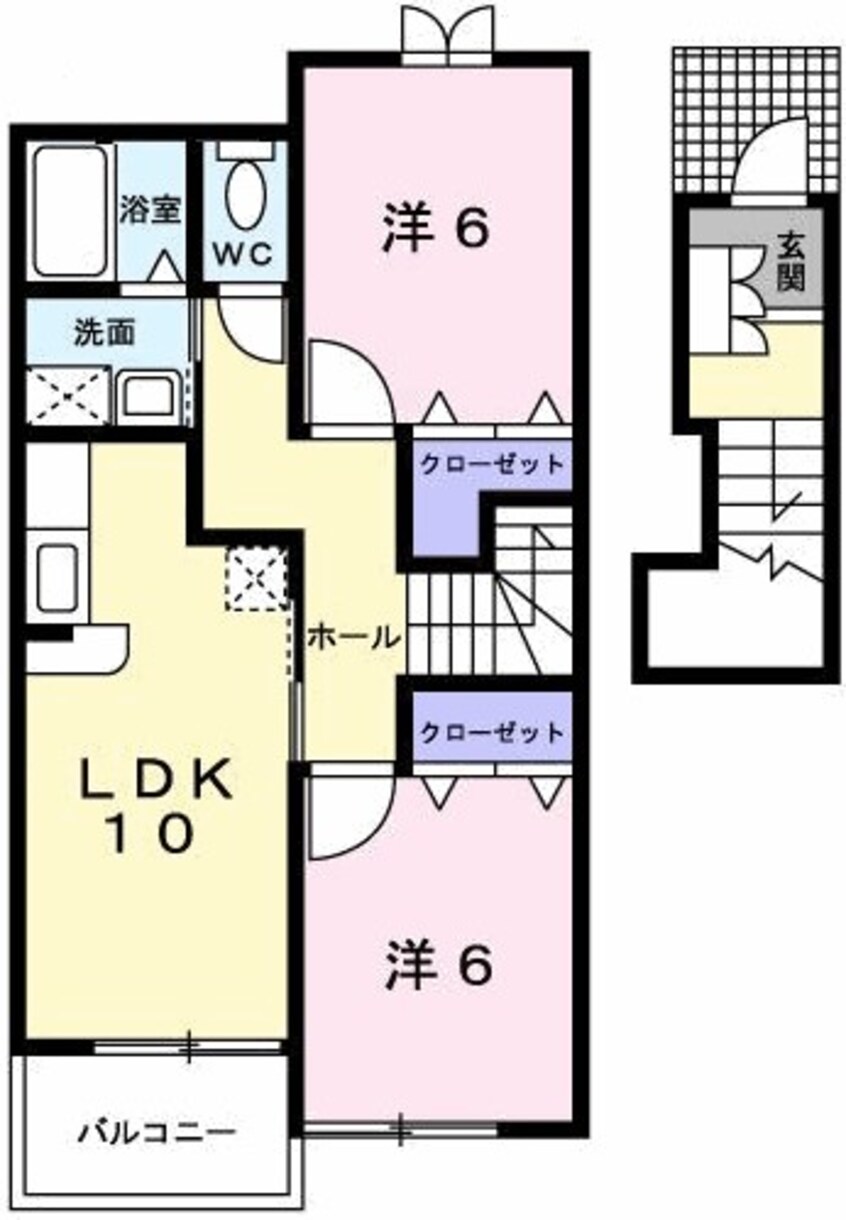 間取図 シャンティ・アイ　弐番館