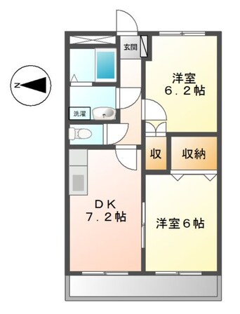 間取図 プリジュールＫ