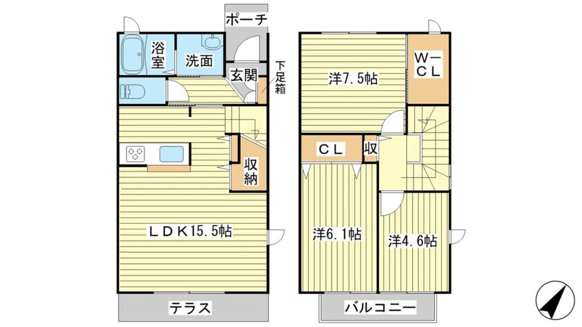 間取図 プチウエストIII